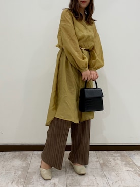 「シアーシャツワンピース」｜Raycassin_officialさん（レディース・155cm）の秋コーディネート