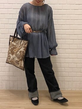 「RAY CASSIN（レイカズン）のアイテム（その他）」を使った、Raycassin_officialさん（レディース・148cm）の秋コーディネート