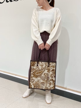 「ストレッチブーツ」｜Raycassin_officialさん（レディース・155cm）の秋コーディネート