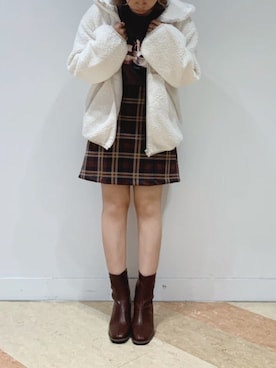 「ストレッチブーツ」｜Raycassin_officialさん（レディース・155cm）の秋コーディネート
