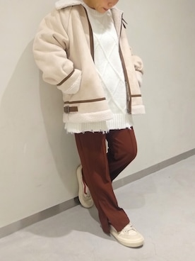 「frames RAY CASSIN（フレームスレイカズン）のアイテム」を使った、Raycassin_officialさん（レディース・155cm）の秋コーディネート