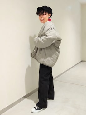 「RAY CASSIN（レイカズン）のアイテム（帽子）」を使った、Raycassin_officialさん（レディース・155cm）の秋コーディネート