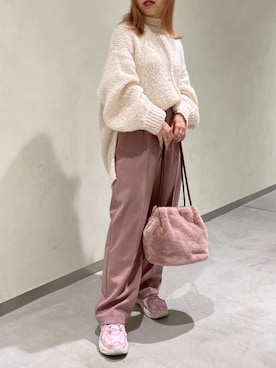 「ゆるニット」｜Raycassin_officialさん（レディース・155cm）の冬コーディネート