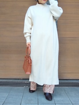 「RAY CASSIN（レイカズン）のアイテム（ワンピース/ドレス）」を使った、Raycassin_officialさん（レディース・148cm）の冬コーディネート
