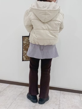 「アウターコーデ」｜「アイテム（その他）」を使った、Raycassin_officialさん（レディース・155cm）の冬コーディネート
