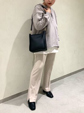 「RAY CASSIN（レイカズン）のアイテム（スウェット）」を使った、Raycassin_officialさん（レディース・155cm）の冬コーディネート