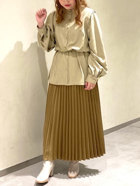 「RAY CASSIN（レイカズン）のアイテム（帽子）」を使った、Raycassin_officialさん（レディース・155cm）の冬コーディネート