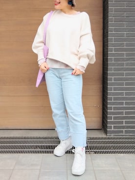 「RAY CASSIN（レイカズン）のアイテム（帽子）」を使った、Raycassin_officialさん（レディース・155cm）の冬コーディネート