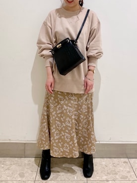 「ストレッチブーツ」｜Raycassin_officialさん（レディース・155cm）の冬コーディネート
