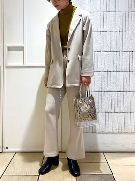 「Ray Cassin」｜「アイテム（ジャケット/アウター）」を使った、Raycassin_officialさん（レディース・164cm）の冬コーディネート