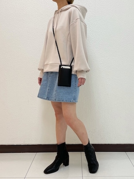 「ストレッチブーツ」｜Raycassin_officialさん（レディース・155cm）の冬コーディネート