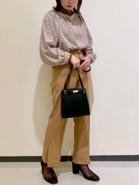 「RAY CASSIN（レイカズン）のアイテム（帽子）」を使った、Raycassin_officialさん（レディース・155cm）の冬コーディネート