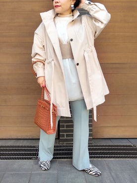 「Ray Cassin」｜「アイテム（ブルゾン）」を使った、Raycassin_officialさん（レディース・155cm）の冬コーディネート
