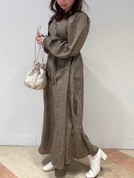「カシュクールワンピース」｜Raycassin_officialさん（レディース・155cm）の春コーディネート