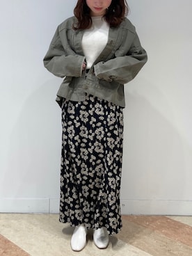 「Ray Cassin」｜「アイテム（ブルゾン）」を使った、Raycassin_officialさん（レディース・155cm）の春コーディネート