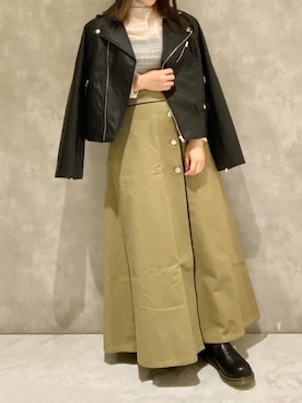 「Ray Cassin」｜「アイテム（ブルゾン）」を使った、Raycassin_officialさん（レディース・155cm）の春コーディネート