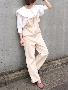 「春カラー」｜「アイテム（オールインワン・サロペット）」を使った、Raycassin_officialさん（レディース・152cm）の春コーディネート