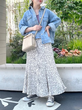 「Ray Cassin」｜「アイテム（ブルゾン）」を使った、Raycassin_officialさん（レディース・155cm）の春コーディネート