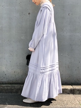 「カシュクールフラットシューズ」｜Raycassin_officialさん（レディース・155cm）の春コーディネート