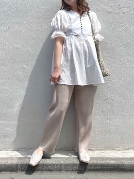 「パイピングコート」｜Raycassin_officialさん（レディース・155cm）の春コーディネート