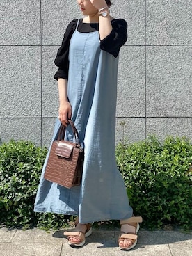 「RAY CASSIN（レイカズン）のアイテム（ハンドバッグ）」を使った、Raycassin_officialさん（レディース・154cm）の夏コーディネート