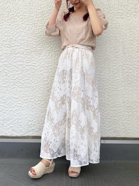 「RAY CASSIN（レイカズン）のアイテム（帽子）」を使った、Raycassin_officialさん（レディース・155cm）の夏コーディネート