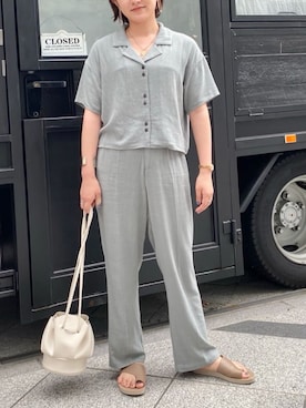 「パンツセットアップ」｜Raycassin_officialさん（レディース・155cm）の夏コーディネート