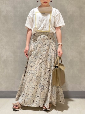 「RAY CASSIN（レイカズン）のアイテム（ハンドバッグ）」を使った、Raycassin_officialさん（レディース・155cm）の夏コーディネート