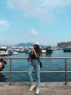 au128さん（レディース・158cm）の春コーディネート