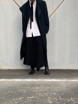 「Yohji Yamamoto（ヨウジヤマモト）のアイテム（その他アウター）」を使った、N_tatsuさん（メンズ・176cm）の冬コーディネート