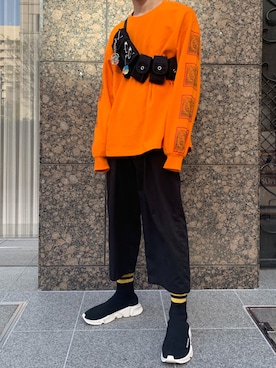 「BALENCIAGA」｜「アイテム（その他トップス）」を使った、ふくいさん（メンズ・168cm）の春コーディネート