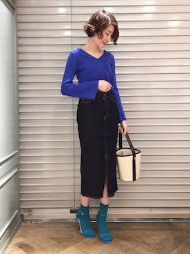 「A part by（アパートバイ）のアイテム（レッグウェア）」を使った、kiiさん（レディース・162cm）の春コーディネート