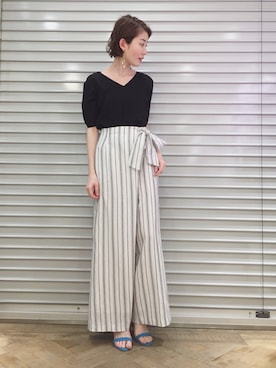 「STUDIOUS（ステュディオス）のアイテム（アクセサリー）」を使った、kiiさん（レディース・162cm）の春コーディネート