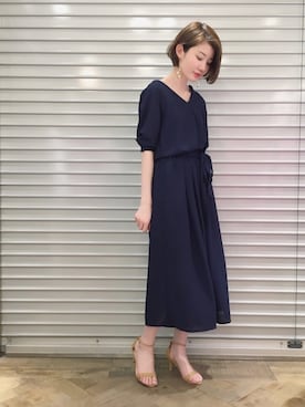 「STUDIOUS（ステュディオス）のアイテム（アクセサリー）」を使った、kiiさん（レディース・162cm）の夏コーディネート