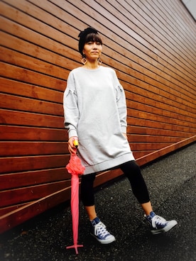 「MAGNET ARCHIVE(マグネット アーカイブ)のアイテム」を使った、竹山志津子さん(レディース・166cm)の秋コーディネート