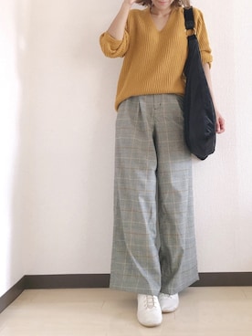「coca（ANDEX shoes product）（コカ）のアイテム（バレエシューズ）」を使った、m♡ao*さん（レディース・152cm）の秋コーディネート