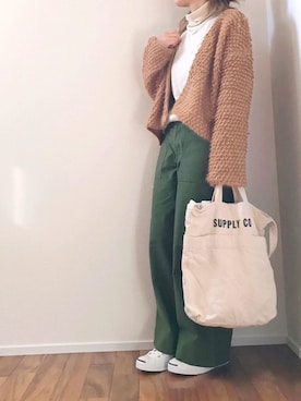 「アイテム（インテリア、ホワイト系）」を使った、m♡ao*さん（レディース・152cm）の冬コーディネート