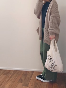 「CIBONE（シボネ）のアイテム」を使った、m♡ao*さん（レディース・152cm）の冬コーディネート