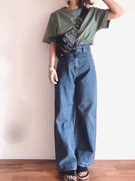 「Aura（アウラ）のアイテム」を使った、m♡ao*さん（レディース・152cm）の夏コーディネート