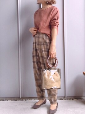 「GOLDY（ゴールディ）のシルバーヴィンテージ　2WAY イヤリング（イヤリング）」を使った、m♡ao*さん（レディース・152cm）の夏コーディネート