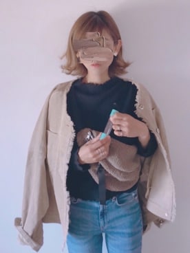 「GOLDY（ゴールディ）のアイテム（リング）」を使った、m♡ao*さん（レディース・152cm）の秋コーディネート