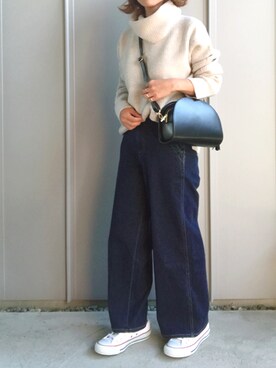 「GOLDY（ゴールディ）のアイテム（リング）」を使った、m♡ao*さん（レディース・152cm）の秋コーディネート