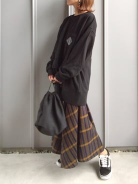 「Ne-net（ネネット）のアイテム（スウェット）」を使った、m♡ao*さん（レディース・152cm）の冬コーディネート