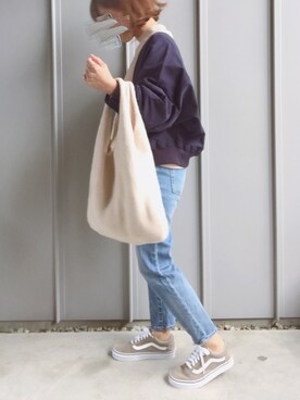 「ドルマン」｜「アイテム（ブルゾン）」を使った、m♡ao*さん（レディース・152cm）の冬コーディネート