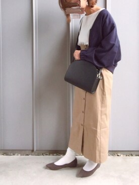 「KBF+」｜「アイテム（ブルゾン）」を使った、m♡ao*さん（レディース・152cm）の春コーディネート