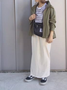 「平成最後のWEARISTAセンバツ」｜「アイテム（マウンテンパーカー）」を使った、m♡ao*さん（レディース・152cm）の春コーディネート