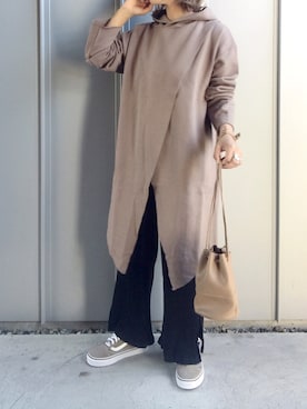「スキニー」｜「アイテム（チュニック）」を使った、m♡ao*さん（レディース・152cm）の秋コーディネート