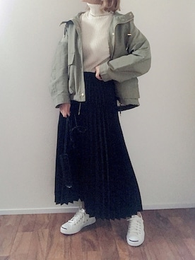 「Traditional Weatherwear」｜「アイテム（マウンテンパーカー）」を使った、m♡ao*さん（レディース・152cm）の冬コーディネート