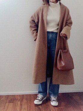 「Bou Jeloud」｜「アイテム（ジャケット/アウター）」を使った、m♡ao*さん（レディース・152cm）の冬コーディネート