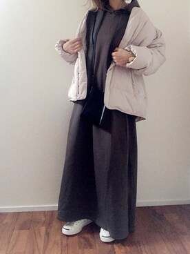 「Bou Jeloud」｜「アイテム（ジャケット/アウター）」を使った、m♡ao*さん（レディース・152cm）の冬コーディネート